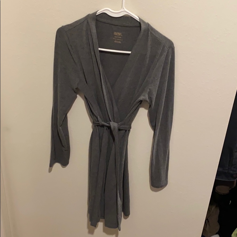 Gray Wrap Robe